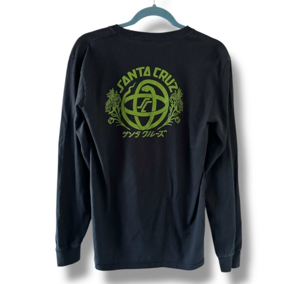 Santa Cruz Skateboards Serpent Loop Black Long Sleeve Shirt Men's Size Small - Picture 3 of 14